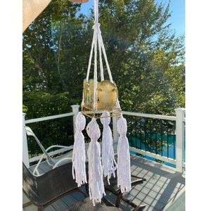 Geode tassel wall hanging